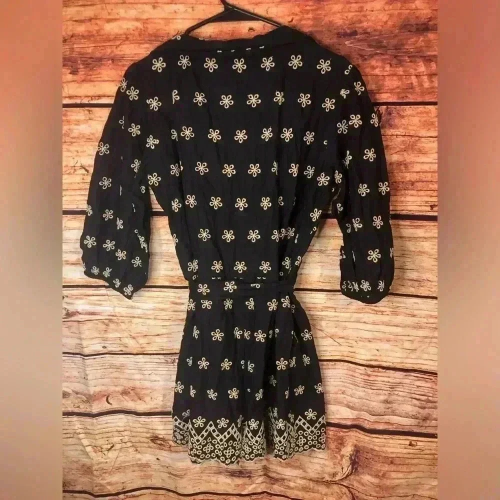VENUS Women’s Black and Cream Floral Romper Many Sizes NWOT and NWT